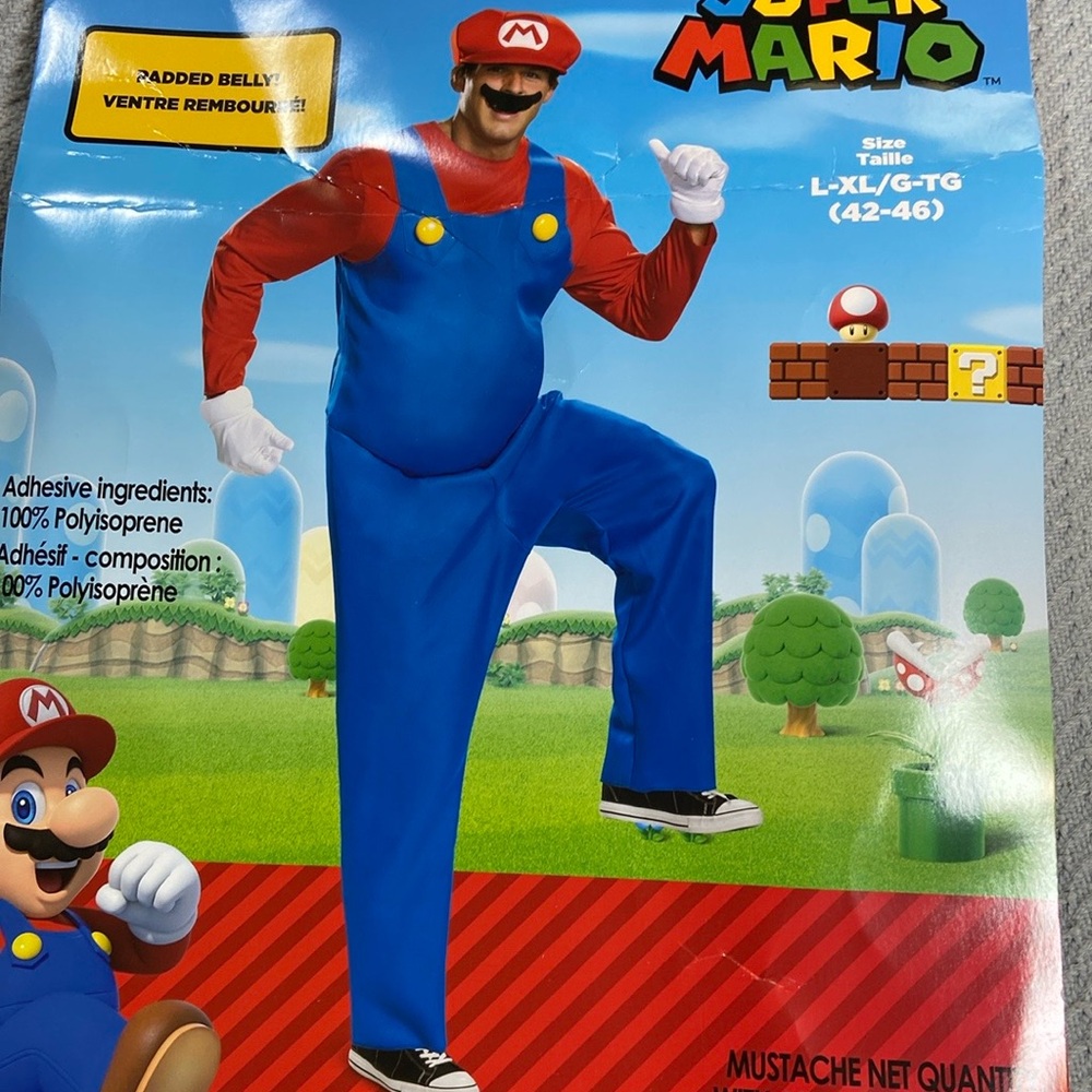 Mario Costume by Disguise Brand.